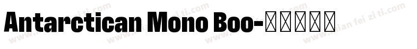 Antarctican Mono Boo字体转换
